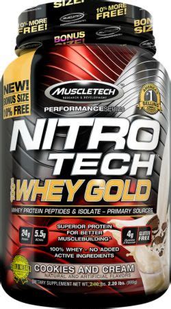 Muscletech nitro tech 100 whey gold strawberry 5 53 lbs 2 51 kg banned substance. MuscleTech Nitro Tech 100% Whey Gold Protein Powder ...