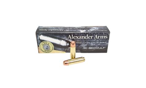 Alexander Arms 50 Beowulf Plated Round Shoulder 20 Ct