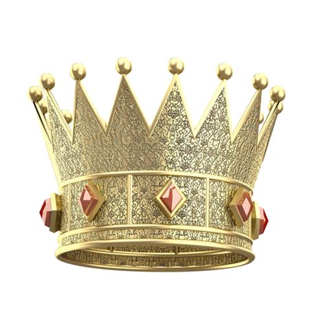 Realistic Crown Outline Old Fashioned Royal Seamless Texture With