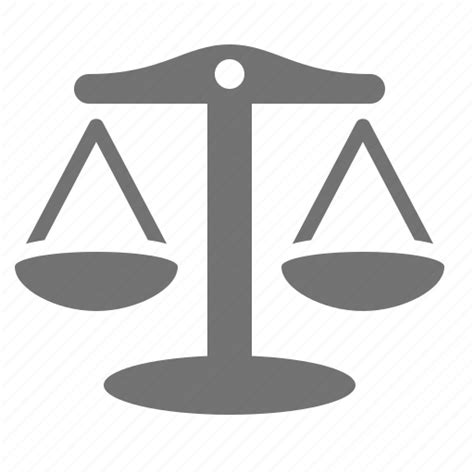 Balance Justice Law Legal Scales Trade Weigh Icon Download On