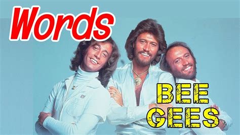 Words Bee Gees Karaoke Hd Youtube