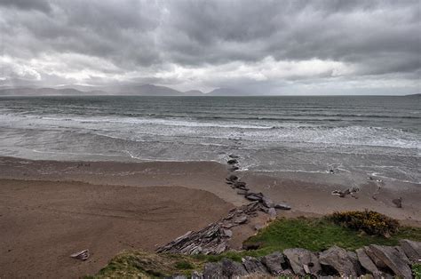 Stormy Day At Inch Beach Dingle Peninsula County Kerry Ireland