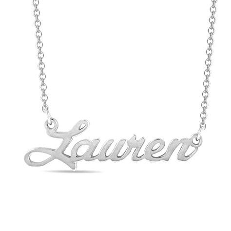 Lauren Copper925 Sterling Silver Personalized Classic Name Necklace