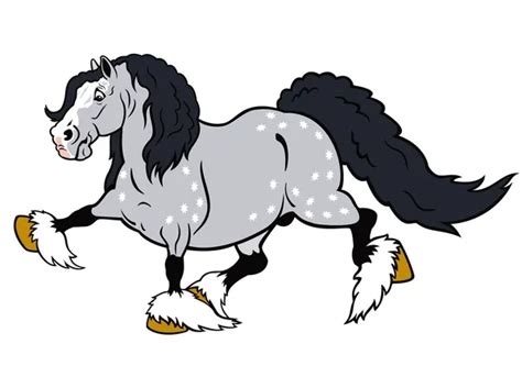 Running Cartoon Horse — Stock Vector © Insima 18808989