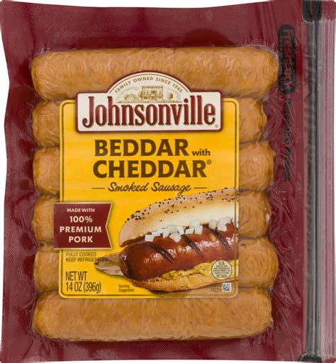 Johnsonville Smoked Sausage Beddar With Cheddar Johnsonville