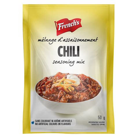 Frenchs Chili Seasoning Mix 12 X 50g Canadian Sauces