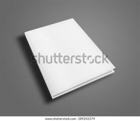 Blank Book Cover Template On Gray Stock Illustration 289242374