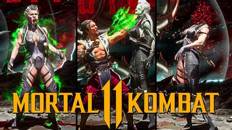 Mortal Kombat Every Shang Tsung Brutality Performed On Sindel Youtube