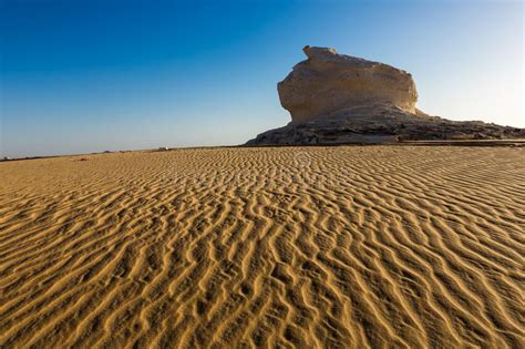 The White Desert At Farafra In The Sahara Of Egypt Stock Image Image