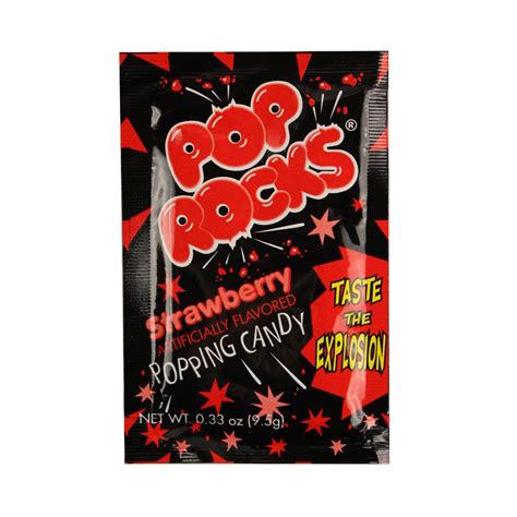 Pop Rocks Strawberry Popping Candy 95g 033oz American Food Mart