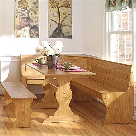 Choose from contactless same day delivery, drive up and more. Chelsea Kitchen Dining Nook Set in Natural Finish ...