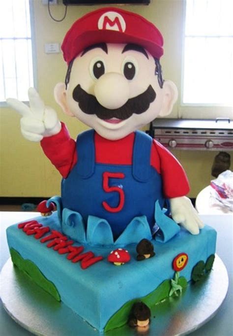 His birthday cake design began swirling in my head months ago. How To Make A Super Mario Birthday Cake