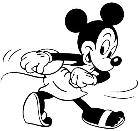 Coloriage Micky Mouse Athlétisme télécharger et imprimer gratuit sur