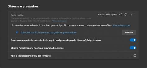 Fix Avvio Rapido Di Microsoft Edge Disabilitato Per Conflitto Con