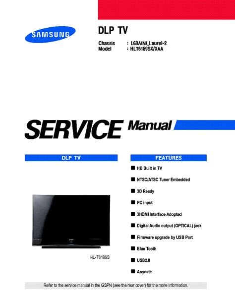 Samsung Hlt6189s Service Manual Download Schematics Eeprom Repair Info For Electronics Experts