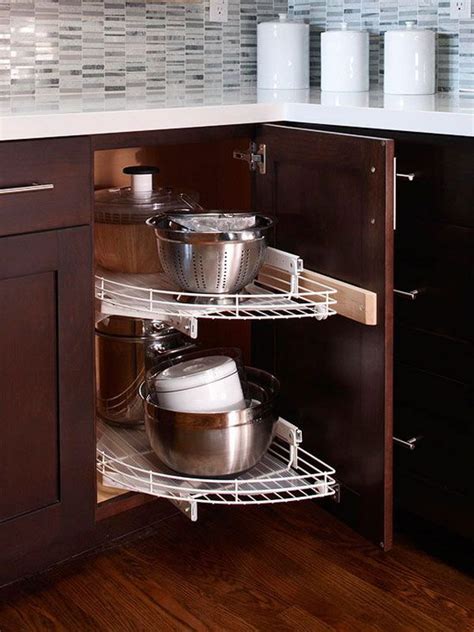 These kitchen base cabinet ideas are ideal for both modern and vintage style homes. Kitchen Corner Cabinet Storage Ideas 2017
