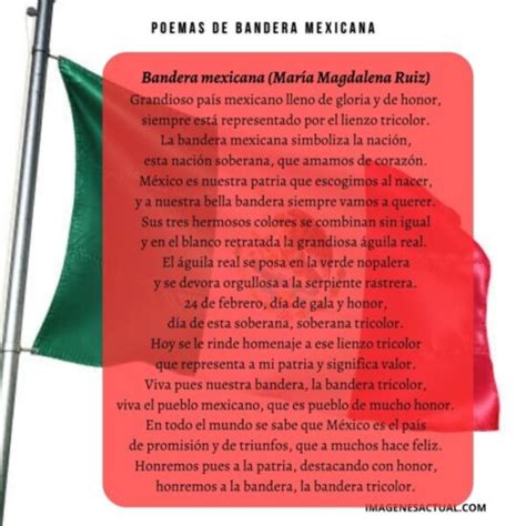 Los Mejores Poemas A La Bandera De México