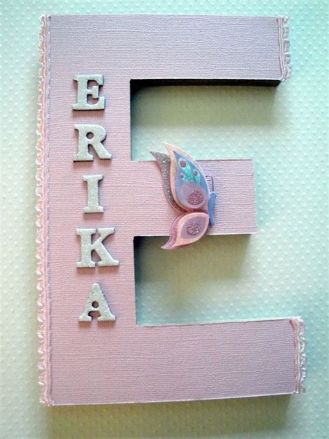 Pink Butterfly Wall Letter Single Initial By Bearyspecialscrappin