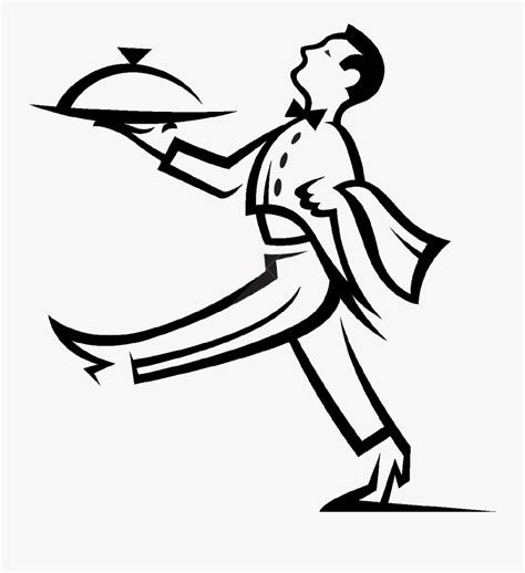 Catering Clipart Caters Waiter Vector Free Transparent Clipart