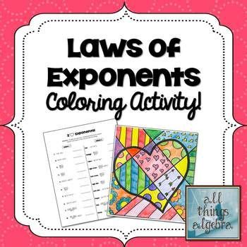 Regents exam prep center you algebra i. Exponent Rules - Laws of Exponents - Coloring Activity ...