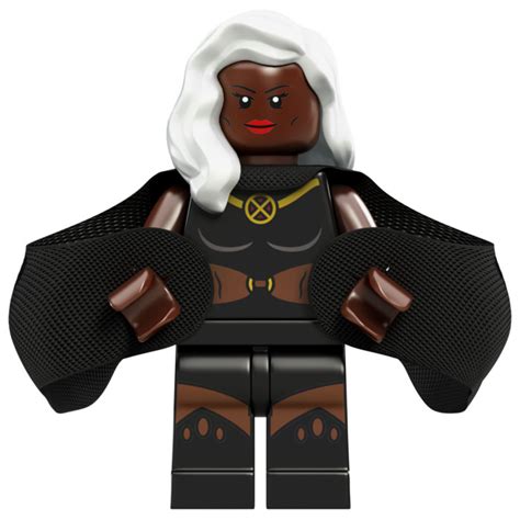 Lego White Mid Length Hair With Side Parting And Hair Over Right