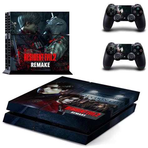Resident Evil 2 Remake Decal Skin Sticker For Ps4 Console And Controllers