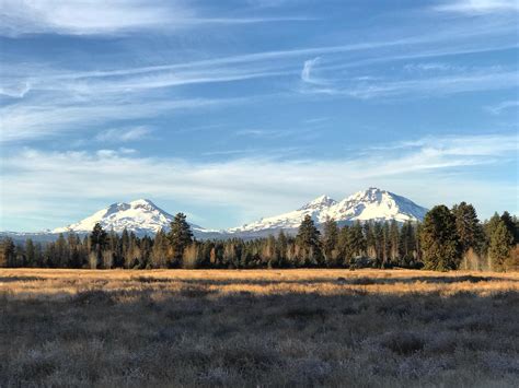 Three Sisters Mountains Central Oregon Oregon
