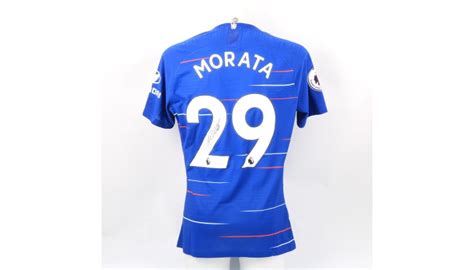Chelsea win the champions league: Morata's Chelsea Match-worn and Signed Poppy Shirt ...