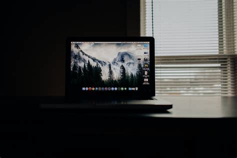 Free Stock Photo Of Apple Dark Desk