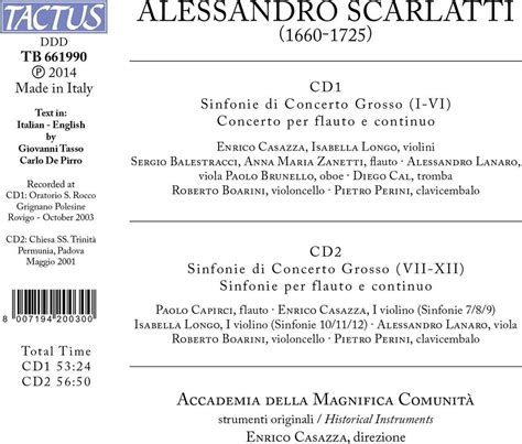 Accademia Della Magnifica Comunità Enrico Casazza Scarlatti