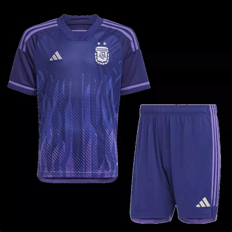 Argentina Away World Cup Jerseys Kit 2022 Gogoalshop
