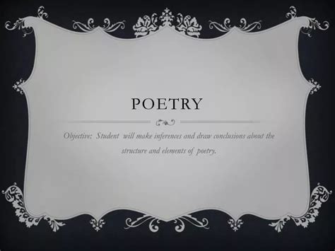 Ppt Poetry Powerpoint Presentation Free Download Id2568156