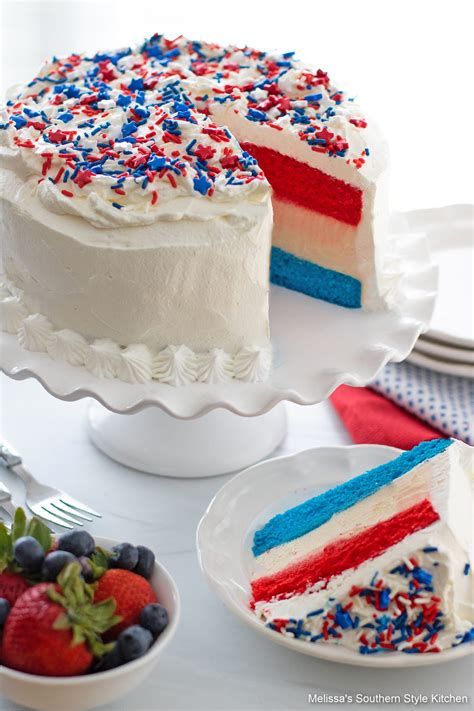 Red White And Blue Ice Cream Cake Food Ethics