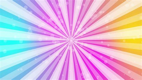 Rainbow Colorful Beautiful With Glitter Sunburst Video Background