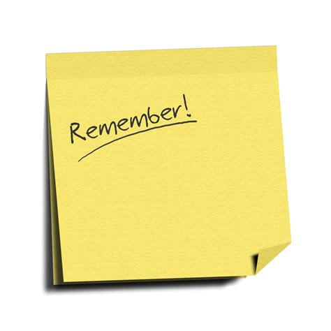 Remember Post It Notes Clipart The Cliparts  Clipartix