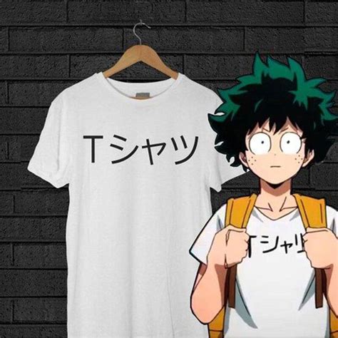 Boku No Hero Academia Anime Print T Shirt Shirt Mha Midoriya Izuku