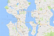 Map Of Greater Seattle Area - Black Sea Map