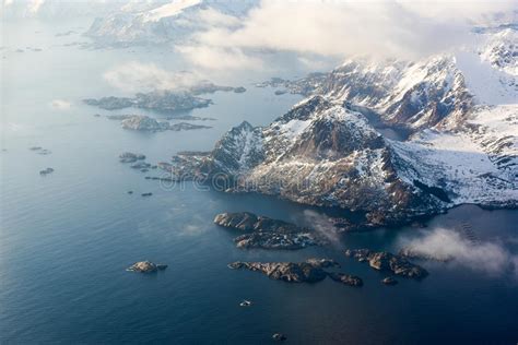 Aerial View Lofoten Islands Norway Stock Photo Image Of Landscape