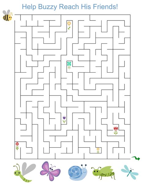 Printable Fun Maze Games For Kids Grade 1 Tedy Printable Activities