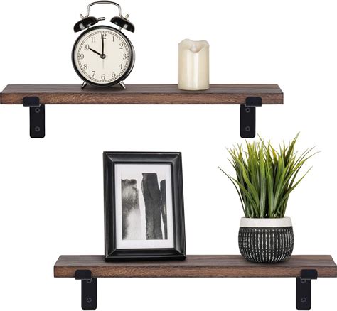 Golden Home Wood Floating Shelves Rustic Modern Wall Mounted Storage