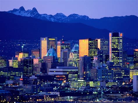 Hdmax Vancouver Skyline British Columbia Canada Tapety Kraje Hd