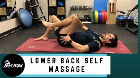 Low Back Self Massage Technique Youtube