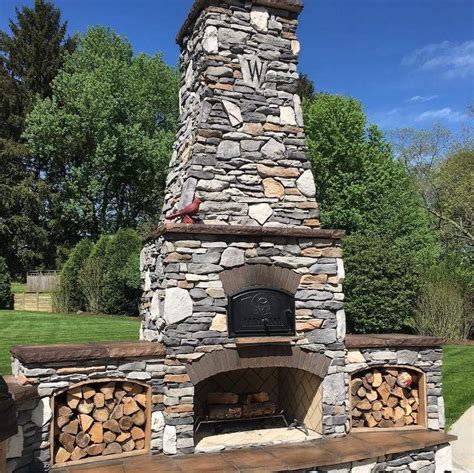 Outdoor Fireplace With Pizza Oven Round Grove Products Fiesta