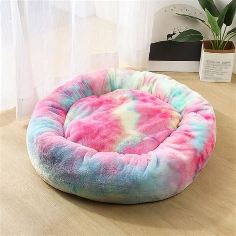 I tried to fluff it up, put it in the dryer to fluff it up, but it was squished so bad that it is now like an old, flat, hard pillow with wadded stuffing. Calming Dog Bed Pet Anti-Anxiety Cat Soothing Beds ...