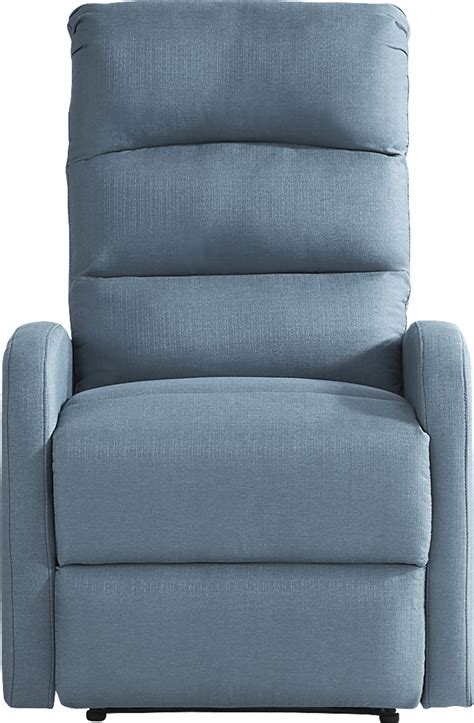 Morendo Lagoon Blue Polyester Fabric Recliner Rooms To Go