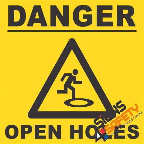 Nosa SABS C31 Danger Open Holes Sign