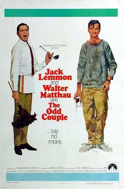 Felix ungar has just broken up with his wife. The Odd Couple movie review & film summary (1968) | Roger ...