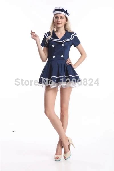 free shipping 2015 hot selling adult 1950 navy sailor costume pin up rockabilly 50s clothing