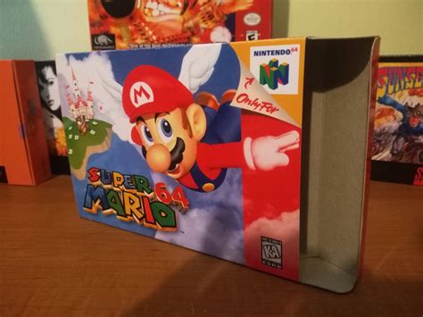 Super Mario 64 Nintendo 64 N64 Reproduction Box Best Repros Etsy