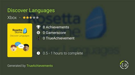 Discover Languages Achievements Trueachievements